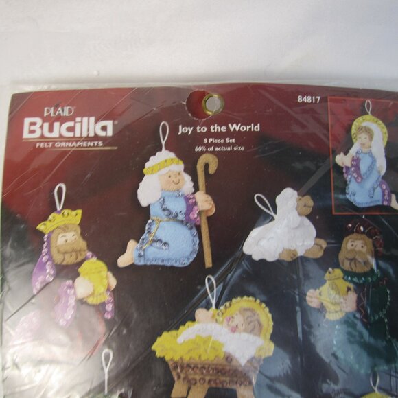 Bucilla Plaid #84817 Joy To The World Nativity Wise Men Felt Christmas Kit - Picture 2 of 8